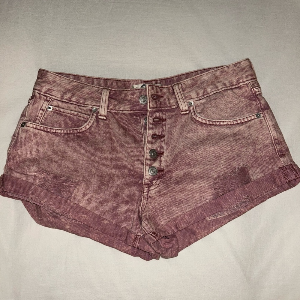 We The Free Mauve Jean Shorts